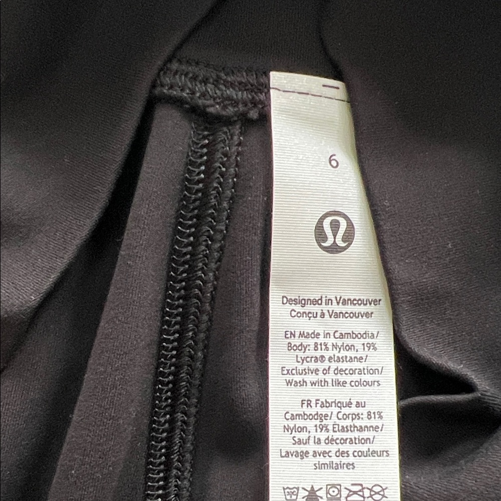 Lululemon Athletica Classic Black ALIGN Midi Pencil Skirt - Picture 2 of 8